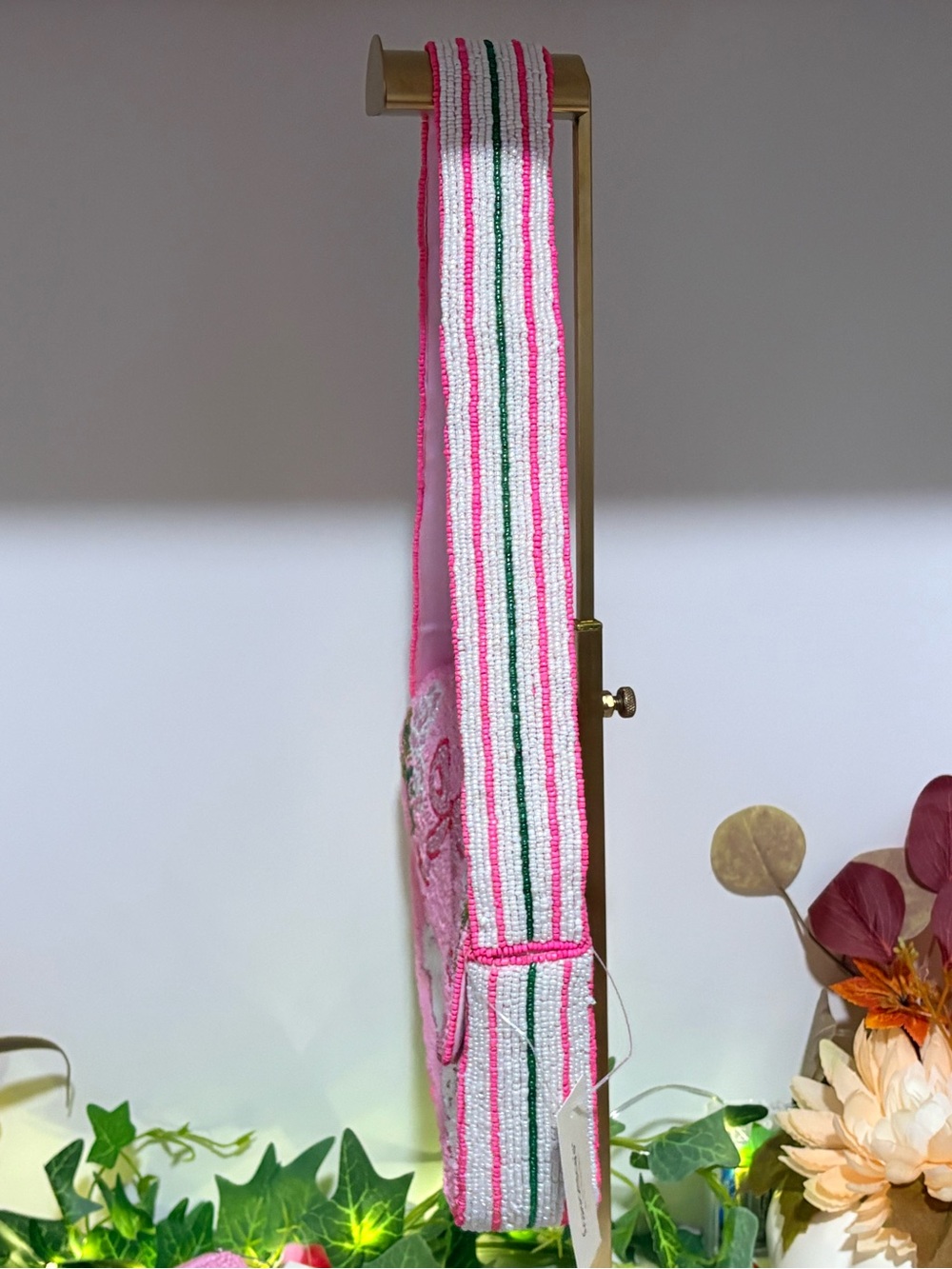 Pink Beaded Swan Bag With Matching Beaded Wallet NWT 🦢 - Picture 7 of 8